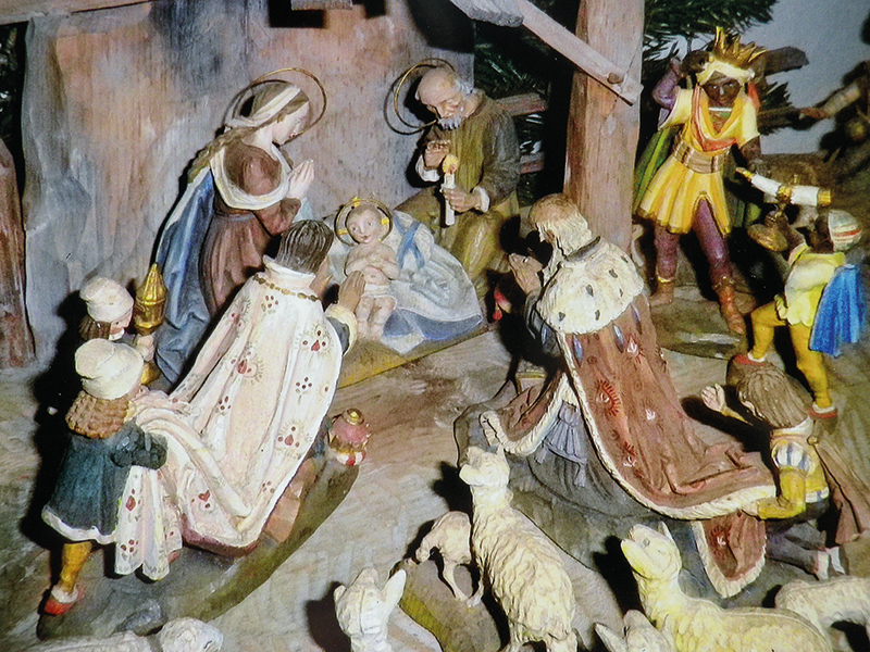 Detail, Hauskrippe, Karl Grassers, Kortsch