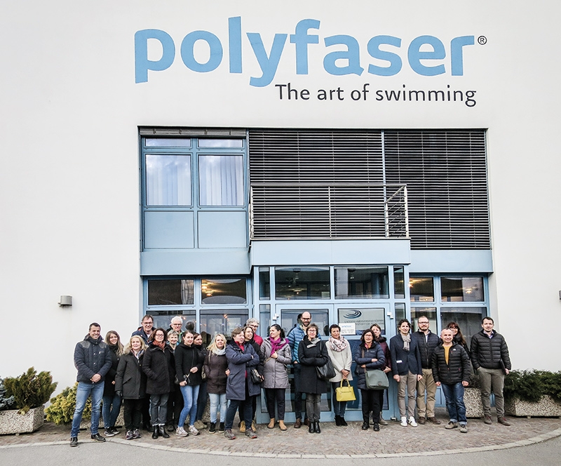 Die dritte „Begegnung Schule – Unternehmen“ gab es bei der Firma Polyfaser in Prad. 