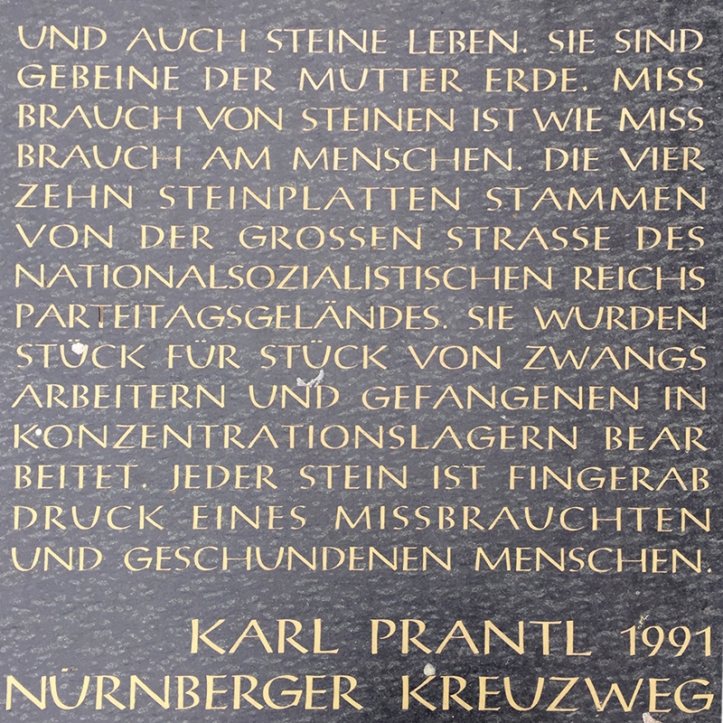 Der Nürnberger Kreuzweg vom Bildhauer Karl Prantl aus dem Jahr 1991