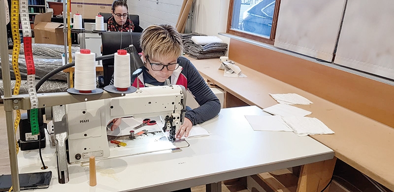 Das Team stellt sich in den Dienst der guten Sachen - unter Einhaltung der Sicherheitsbestimmungen