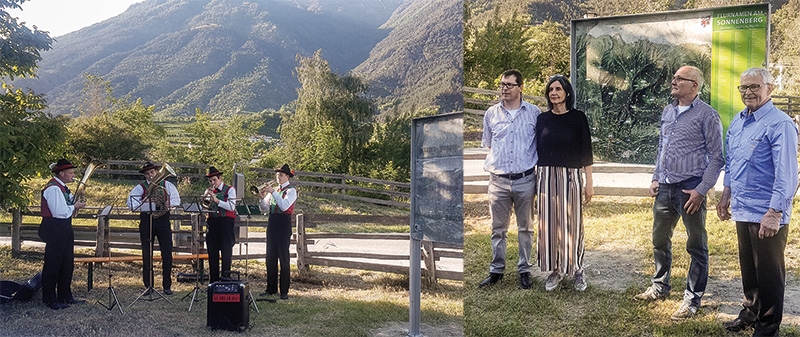 rechts: Ausschuss-Mitglieder auf dem Foto: Thomas Lechthaler, Veronika Traut, Hansi Gamper, Heinz Staffler
