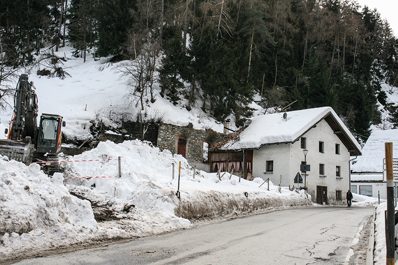 Brandstätte in Prad/Schmelz