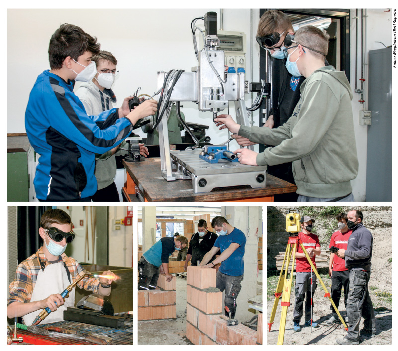 In der Landesberufsschule Schlanders wird den Schülerinnen und Schülern wertvolles Grundwissen in Theorie und Praxis vermittelt - flankierend zu ihrer Berufsausbildung in den Handwerks- und Industriebetrieben sowie im Dienstleistungssektor 