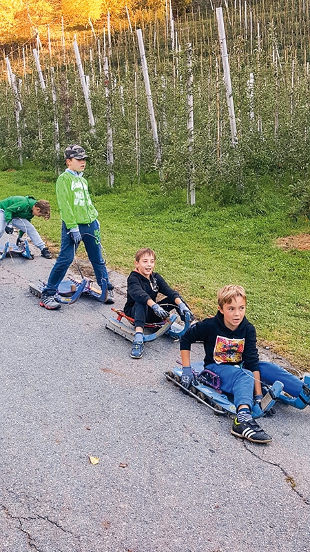 Rodelspaß im Grünen