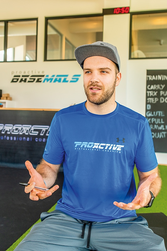 Martin in seinem Element: gerne und mit Nachdruck spricht er über ein individuelles Training, das vor allem eine gute Basis schaffen soll für alle weiteren Sportarten.