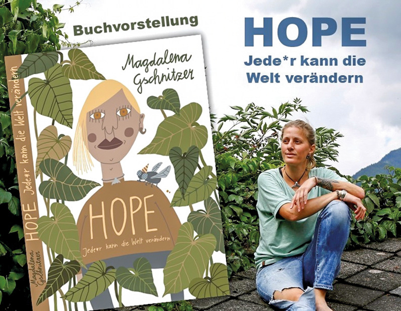 Die Umweltaktivistin Magdalena Gschnitzer erzählte über ihre Leben, zeigte Filme und las aus ihrem neuen Buch „Hope Jeder kann die Welt verändern“ vor. Organisiert wurde die Buchvorstellung von der Bibliothek Laas, vom Bildungsausschuss und dem Katholischen Familienverband. 