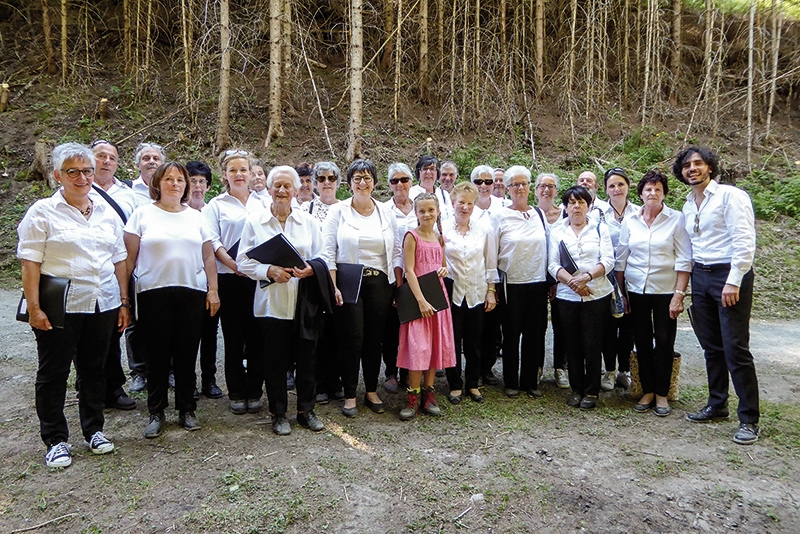 Gruppenbild des Chores Reschen/Nauders