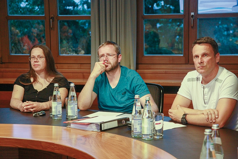 Blitzten im Gemeindrat ab v.l.: Gertraud Gstrein, Dietmar Weithaler und Christian Pföstl
