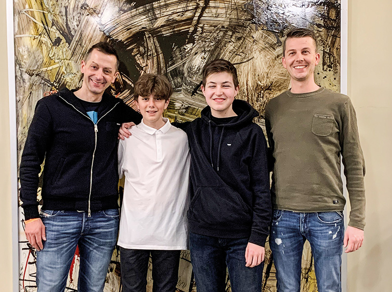 v. l.: Wolfgang Schrötter, Jakob Bertol, Felix Pirhofer, Hannes Reiterer