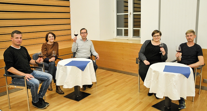v. l: Andreas, Heidemarie, Florian, Melanie und Heinz