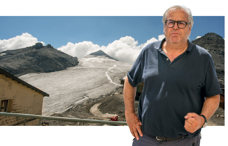 Karlheinz Tschenett kämpft um das Überleben seines Skibetriebes am Stilfserjoch Gletscher
