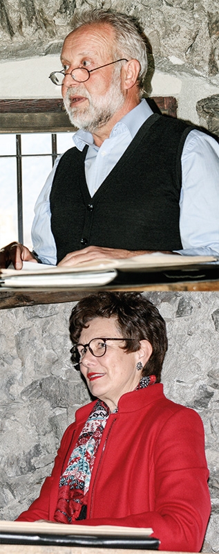 oben: Bezirksobmann Franz Fliri  unten: Landesobfrau Claudia Plaikner