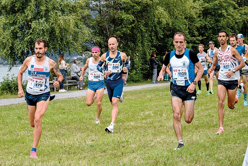 Der Sieger Andrea Soffientini (Nr. 179), der zweitplatzierte Markus Ploner (Nr. 1109) und der  Drittplatzierte Peter Lanziner (Nr. 596)