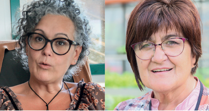 Die BMinnen als Kandidatinnen: Verena Tröger und Roselinde Gunsch