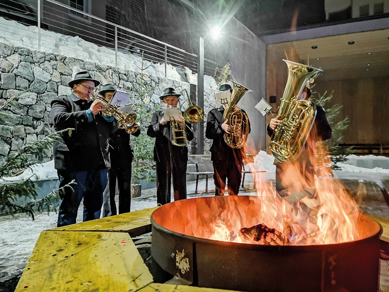 Die Bläsergruppe der MK Taufers i. M.