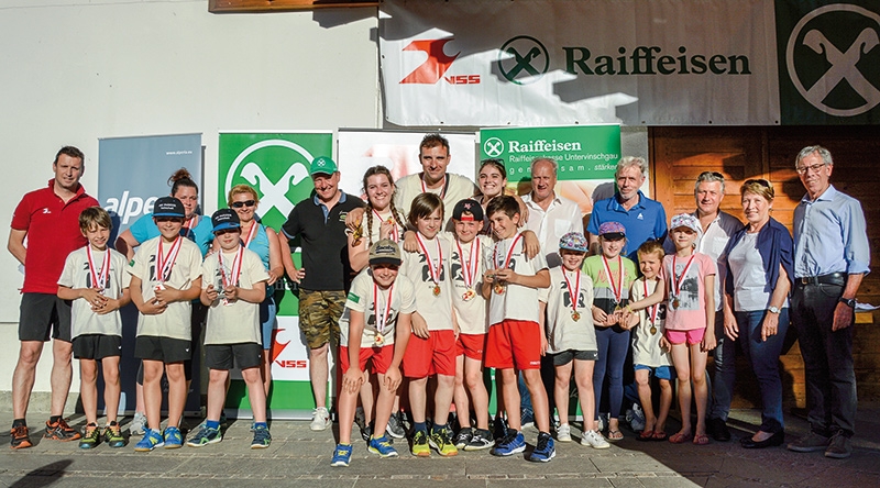 Siegerehrung der Kategorie U10 Buben