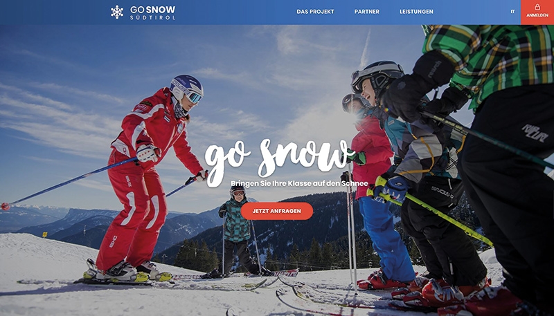 Über die Homepage „GoSnow.it“ können ab sofort alle Informationen abgerufen und auch Buchungen vorgenommen werden.