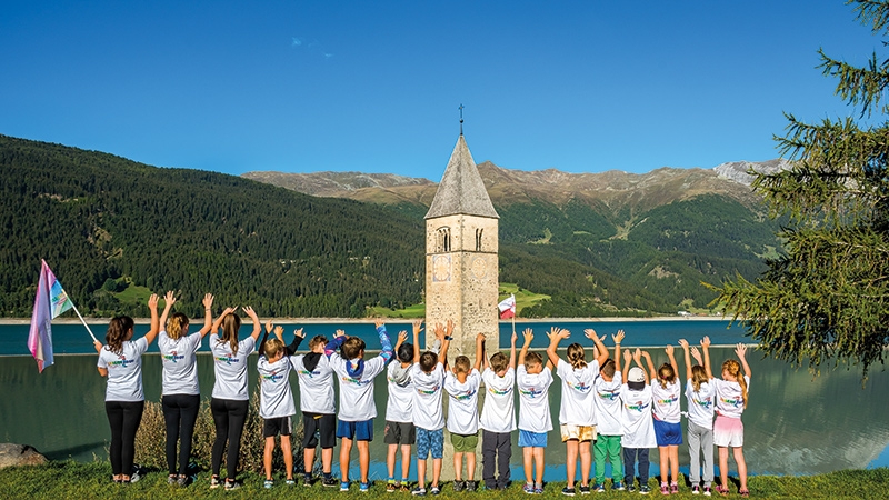 die  jungen Läuferinnen und Läufer am Grauner Turm