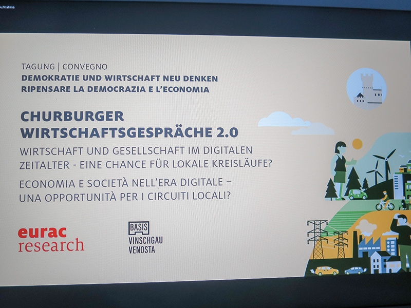 Die 35. Churburger Wirtschaftsgespräche fanden Corona bedingt nicht in Schluderns, sondern digital über die Internetplattform Zoom statt. 