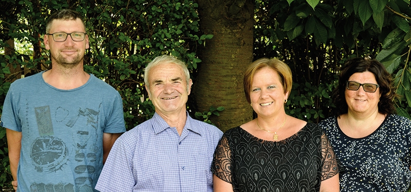 v.l. Thomas Pichler, Jakob Braun, Sandra Kuppelwieser, Berta Lamprecht