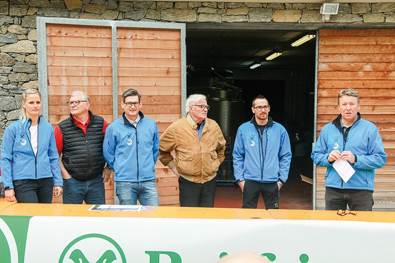 Der LAV-Vinschgau sind v.l: Monika Müller, Sepp Platter, Michl Traut, Erwin Schuster, Tobias Lechthaler und Heiner Pohl