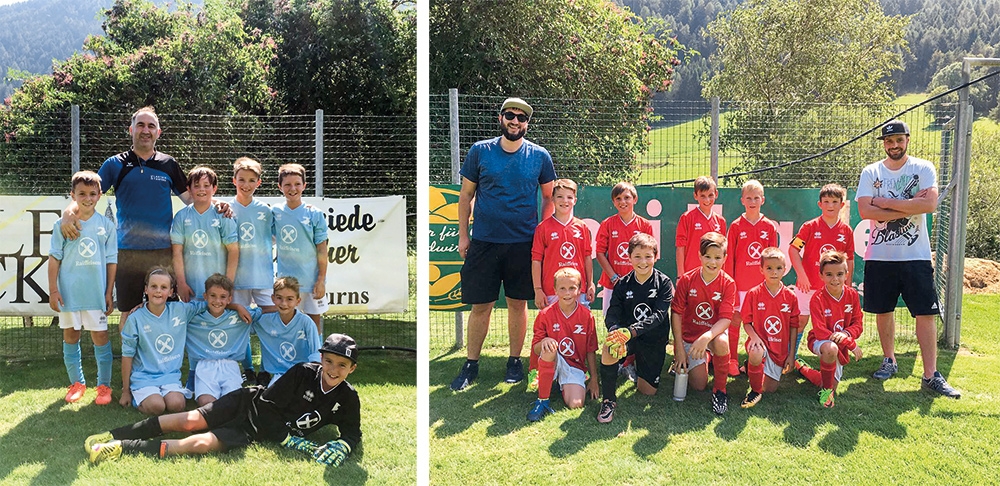 Die U-10 der SPG Laatsch/Taufers und Mals rot lieferten sich ein spannendes Duell um die Calva Trophäe 2019