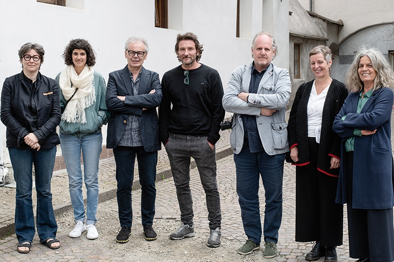 Die Künstler  Brigitte Niedermair, Franziska Gilli, Walter Niedermayr,  Christian Martinelli, Ludwig Thalheimer, Elisabeth Hölzl  und Daniela Brugger, nicht im Bild Paul Thuile