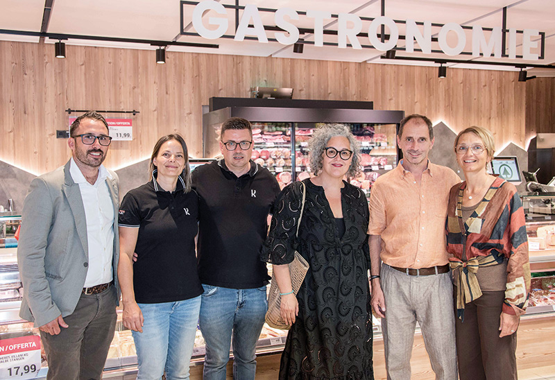 Ingo Wachtler Marketing Despar Trentino Südtirol Andrea Blas und Kurt Kofler, BMin Verena Tröger, Thomas und Michaela Plaseller Tappeiner @ Despar