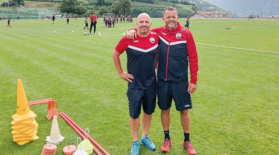Martin Noggler und Ingo Pitscheider vom SV Mals. Hauptverantwortliche für das Camp in Mals.