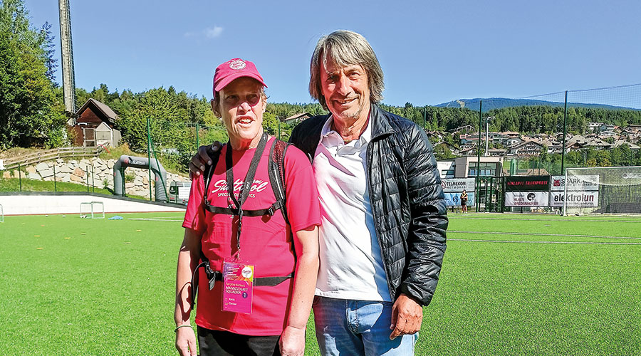 Karin Theiner mit Landesrat Hubert Messner