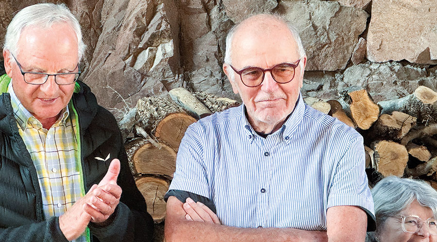 Heinrich Moriggl mit Gastgeber Günther Ziernhöld  