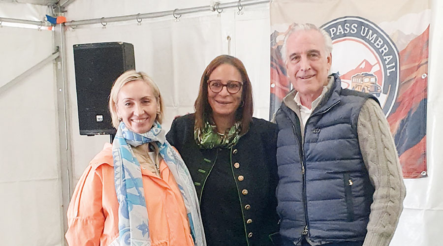 v.l. Lilly Ermakova, Gabriella Binkert Becchetti, Alfred Hog