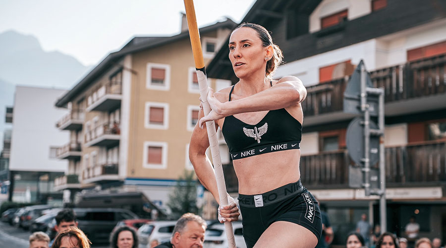 Campos Juliana beim Stabhochsprung Meeting in Schlanders. Foto: Sportissimus Stuefer