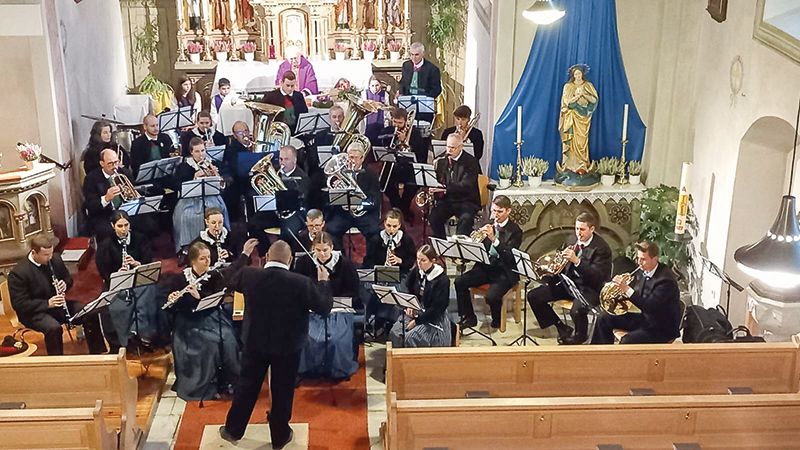 Am Samstag, den 26. November, gestaltete die Musikkapelle Martell die Hl. Messe und hielt ihre traditionelle Cäcilienfeier ab.