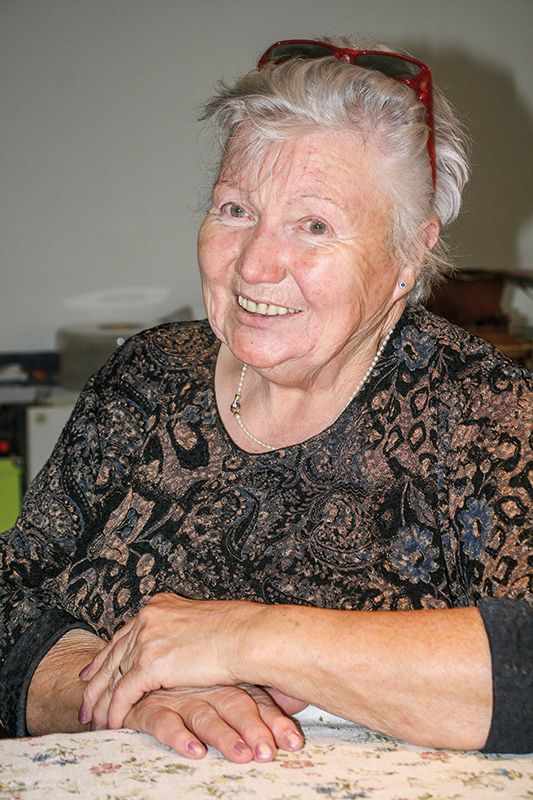 Herta Rechenmacher, geb. 1946, Morter: „Ma muaß viel mitgmocht hobm unt oghärtet sein, dass ma olz in Lebm drpockt.“