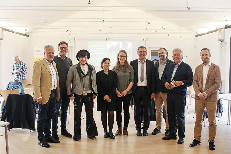 v. l.: Harald Pechlaner, Harald Gohm, Johannes Abart, Elisa Piras, Jana Ganzmann, Heiko Hauser, Luca Marrollo, Siegfried Gohm und Kurt Gritsch