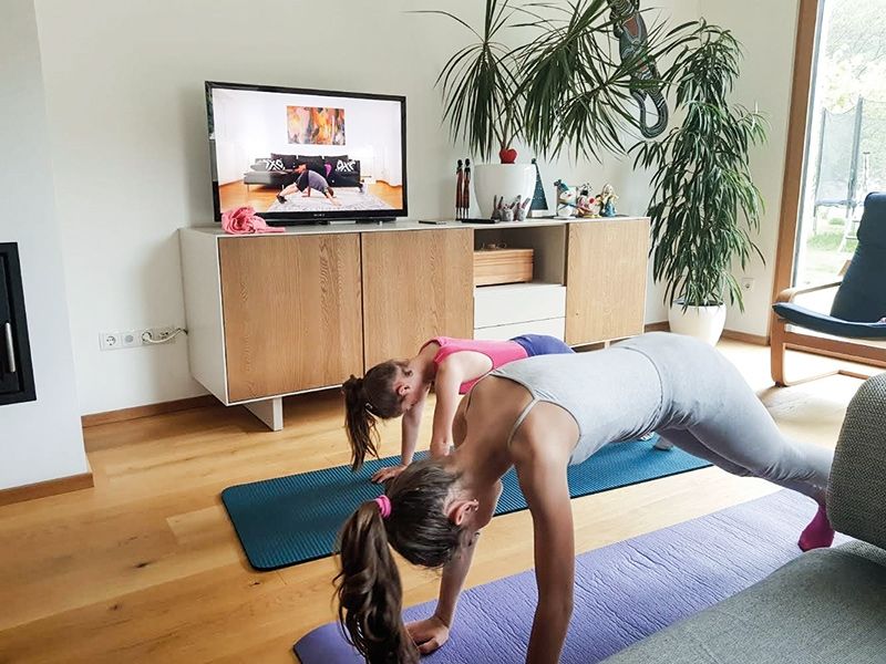 Die Jungscharkinder von Rabland beteiligen sich fleißig am Projekt ,,Online-Jungschar“: Familien-Workout für Groß und Klein