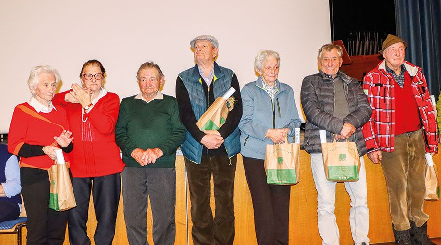 v. l.: Die „mutigen“ Zeitzeugen aus Prad, Stilfs, Agums, Sulden und Lichtenberg