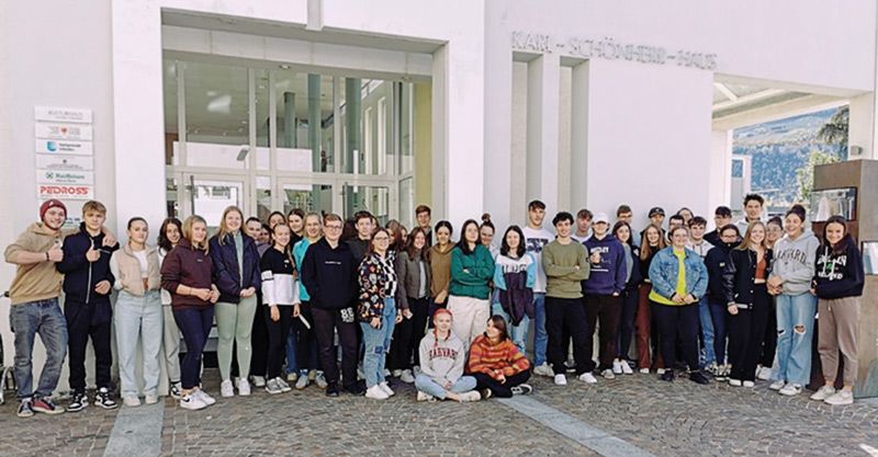 Schwer beeindruckte Schüler des OSZ Schlanders