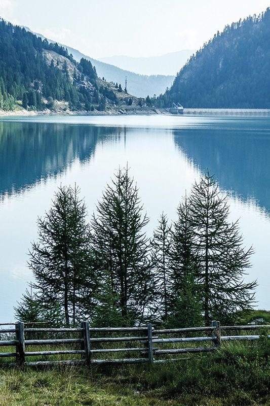 Der Zufritt Stausee in Hintermartell