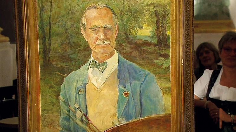 Als Eduard Thöny 1941 dieses sympathische Selbstporträt gemalt hat, lag seine Karriere als kritischer Zeitgeist und politischer Karikaturist, u.a. für den Münchner Simplicissimus, schon länger hinter ihm.