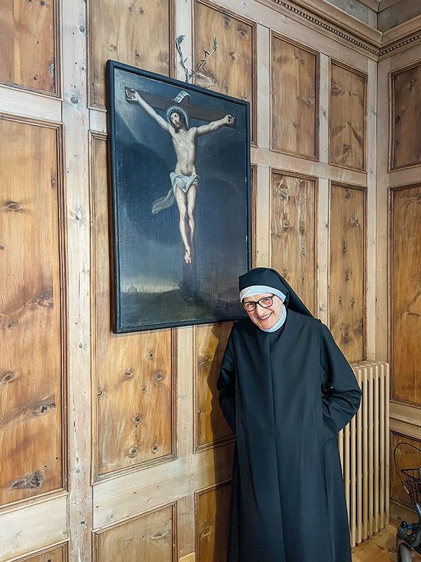 Priorin Aloisia Steiner im Kloster St. Johann in Müstair. Als sie eintrat, lebten 19 Schwestern im Kloster. Heute sind es neun. Sie zweifelte nie an ihrer Entscheidung.