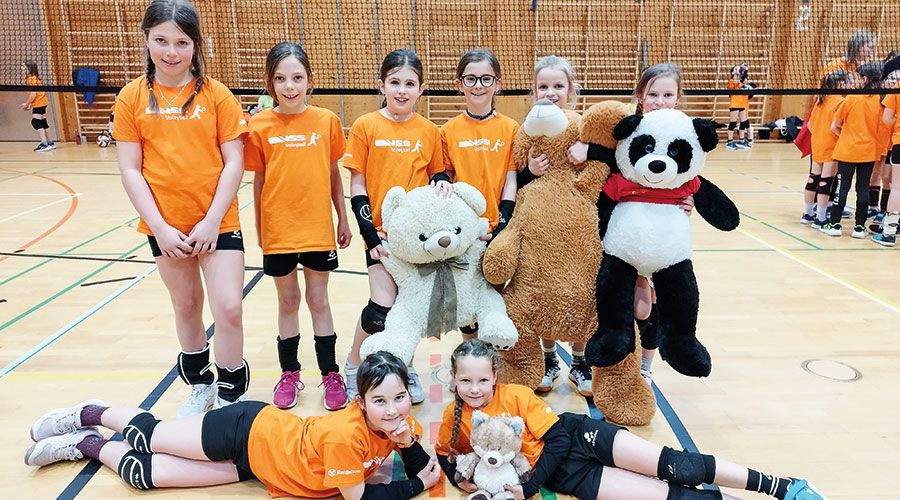 U10 beim Mini-Volleyball-Turnier in St. Martin in Passeier