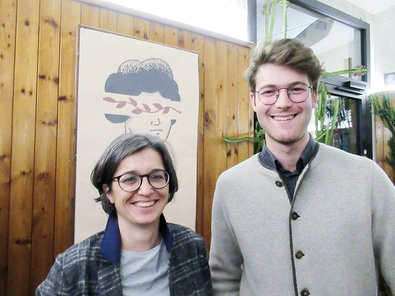 Die beiden neuen Landtagsabgeordneten der Grünen Madeleine Rohrer und Zeno Oberkofler