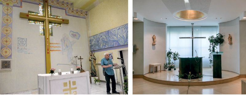 Viele Angebote gab es in Schlanders bei der Langen Nacht der Kirchen. Matthias Oberhofer vermittelte Einblicke in die Bürgerheimkapelle und Krankenhauskapelle.