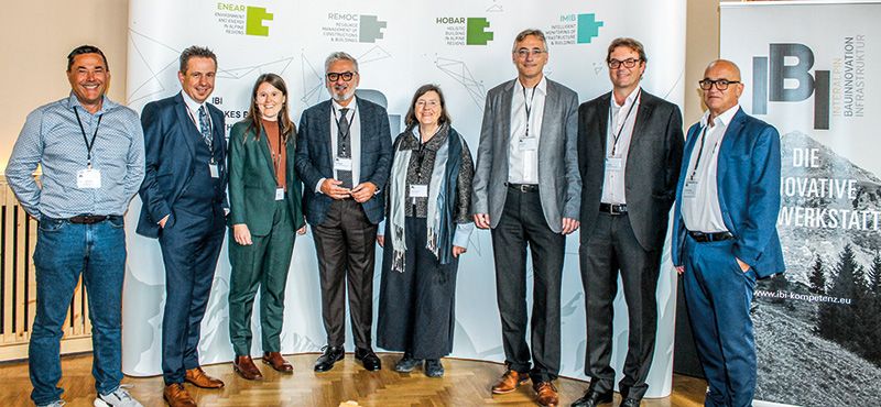 v. l. n. r.: Organisatoren und einige Referenten: Robert Schifferegger, Dietmar Thomaseth, Magdalena Neuhauser, Rudi Rienzner, Bettina Geisseler, Robert Boes, Walter Gostner und Ronald Patscheider