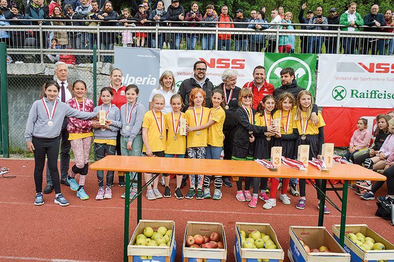 Die U10 Mädchen vom ASV Partschins konnten den Sieg einfahren