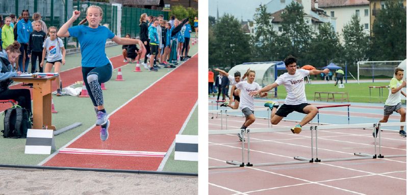 Weitsprung Köllemann Jana, Hürdenlauf Niederfriniger Jakob