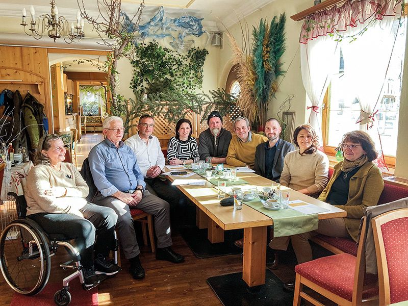 Rosalinde Trafoier, VizeBM Peter Trafoier, BM Heiko Hauser, Astrid Grutsch, Joachim Pircher, Dietmar Spechtenhauser, Aaron Pircher, Susanne Pinggera und Paulina Stecher