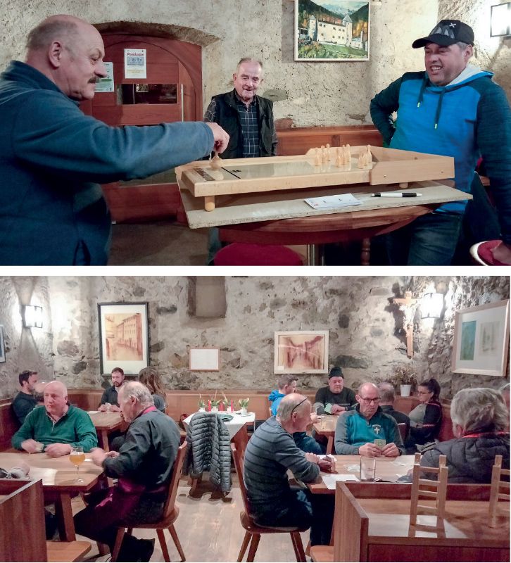 Gemütlichen Spieleabende in die Tschenglsburg